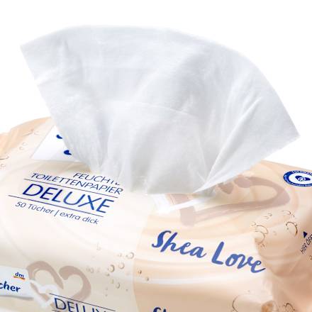 Shea Love Moist Toiletpapier (3x50 stuks), 150 stuks