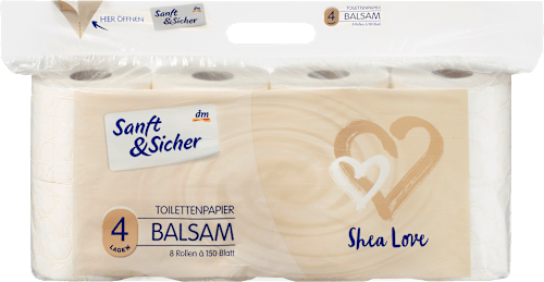 Toilettenpapier Balsam 4-lagig (8x150 Blatt), 8 St