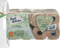 Toiletpapier recycling 3-laags (16x220 vellen), 16 stuks