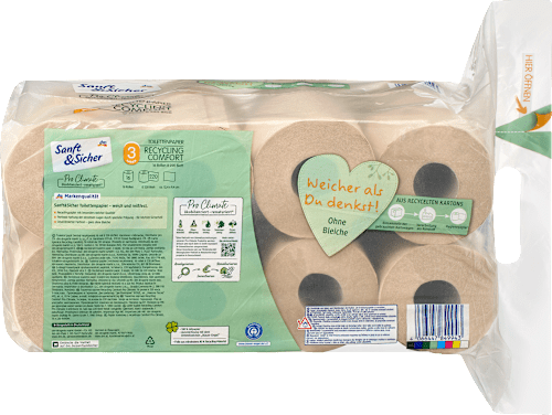 Toilettenpapier Recycling 3-lagig (16x220 Blatt), 16 St