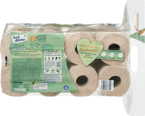Toiletpapier recycling 3-laags (16x220 vellen), 16 stuks