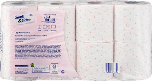 Toiletpapier seizoen 3-laags (8x180 vellen), 8 stuks