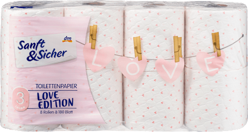 Toiletpapier seizoen 3-laags (8x180 vellen), 8 stuks