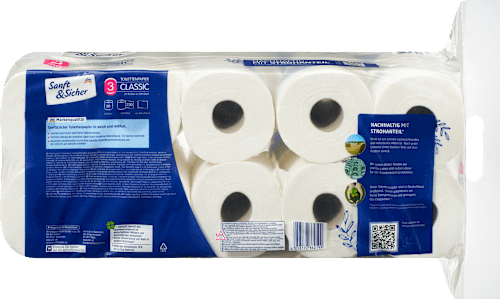 Toilettenpapier Stroh Classic XXL 3-lagig (20x220 Blatt), 20 St