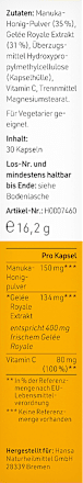 Royal Jelly Capsules met Manuka Honing, 30 stuks