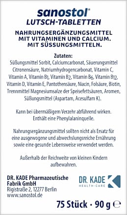 Zuigtabletten 75 stuks, 90 g