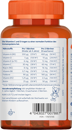 Multivitaminebeertjes 60 stuks, 120 g