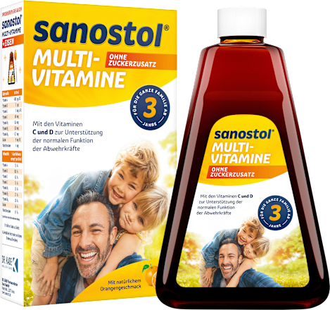 Multivitaminen zonder toegevoegde suiker, 230 ml