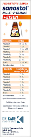 Multivitaminen zonder toegevoegde suiker, 230 ml