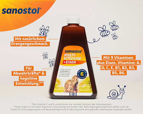 Multi-Vitamine plus Eisen, 460 ml