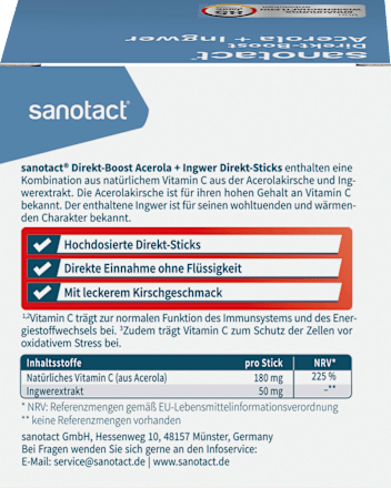 Acerola &amp; Gembersticks, 20 stuks, 39 g