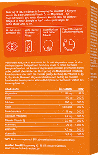 B-Komplex + Magnesium + Vitamin D3 Tabletten 60 St, 38 g