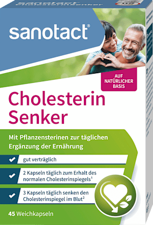 Cholesterin Senker Kapseln 45 St, 49 g sanotact