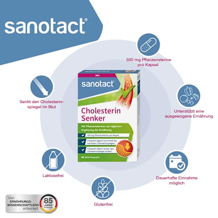 Cholesterin Senker Kapseln 45 St, 49 g sanotact
