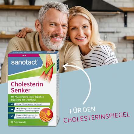 Cholesterin Senker Kapseln 45 St, 49 g sanotact