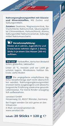 Electrolyte Plus Sticks 20 stuks, 120 g