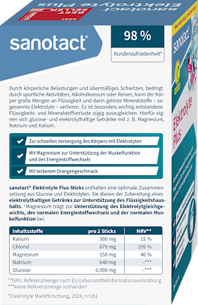 Electrolyte Plus Sticks 20 stuks, 120 g