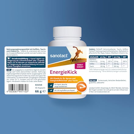 EnergieKick Kapseln 90 St, 66 g sanotact