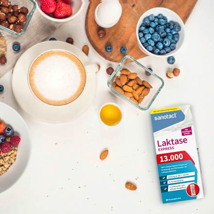 Express Laktase 13000 Kautabletten, 18 g sanotact