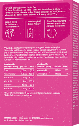 Female Energie Tabletten 30 St, 29 g