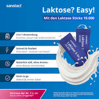 Laktase 10.000 Sticks 30 St, 49 g sanotact
