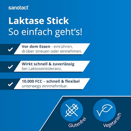 Laktase 10.000 Sticks 30 St, 49 g sanotact
