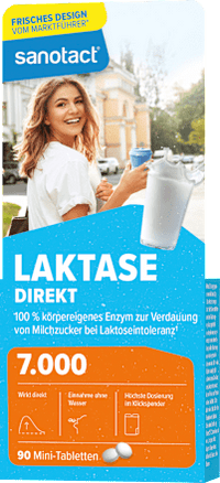 Laktase 7000 Direkt Mini Tabletten 90 St, 7,1 g