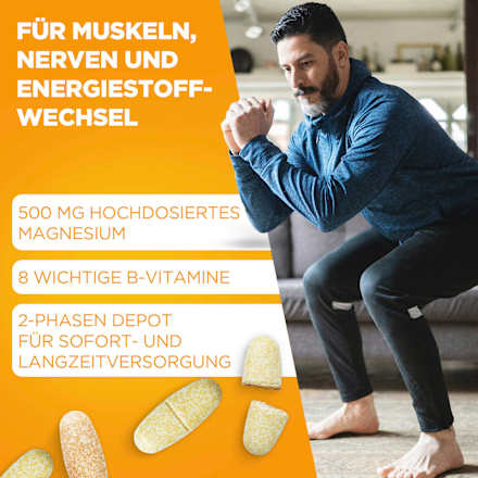 Magnesium 500 + B-Vitamine Tabletten 180 St, 264 g
