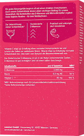 Mannose Plus Tabletten, 30 St