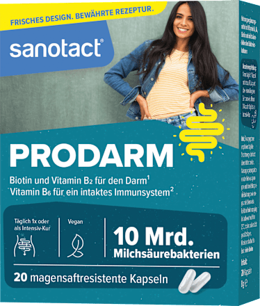 ProDarm + Milchsäurekulturen Kapseln 20 St., 8 g