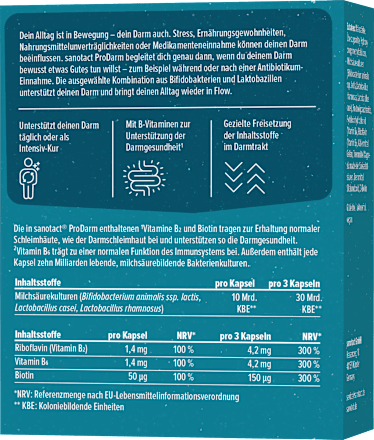 ProDarm + Milchsäurekulturen Kapseln 20 St., 8 g