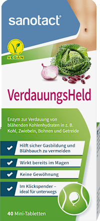 Verdauungsheld Tabletten im Klickspender, 40 St sanotact