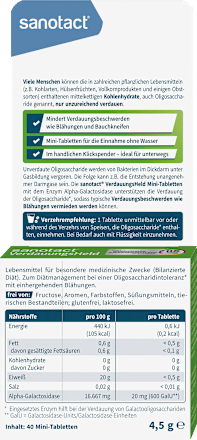 Verdauungsheld Tabletten im Klickspender, 40 St sanotact