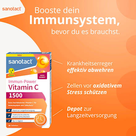 Vitamine C 1500 mg, 30 stuks, 57 g