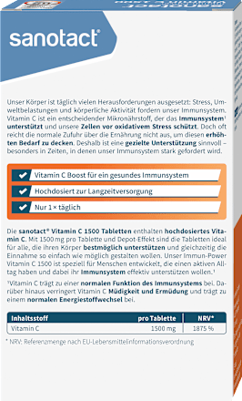 Vitamine C 1500 mg, 30 stuks, 57 g