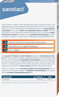 Vitamine C 1500 mg, 30 stuks, 57 g