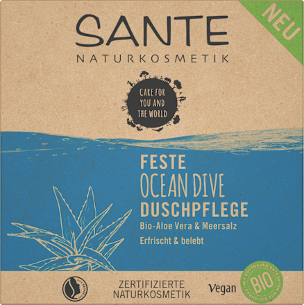 Festes Duschgel Ocean Dive Bio-Aloe Vera & Meersalz, 80 g