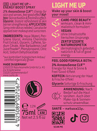 Gesichtsspray Light Me Up Energy Boost, 75 ml