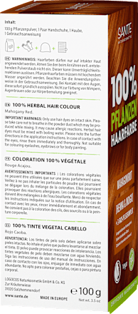 Pflanzenhaarfarbe Mahagonirot, 100 g