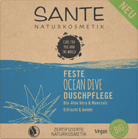 Festes Duschgel Ocean Dive Bio-Aloe Vera & Meersalz, 80 g SANTE NATURKOSMETIK