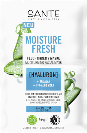 Gesichtsmaske Moisture Fresh Hyaluron (2x4ml), 8 ml SANTE NATURKOSMETIK