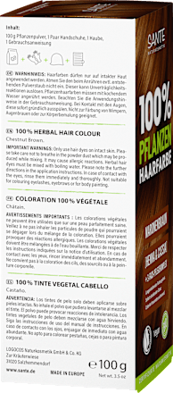 Pflanzenhaarfarbe Maronenbraun, 100 g SANTE NATURKOSMETIK