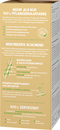 Pflanzenhaarfarbe Vanilleblond, 100 g SANTE NATURKOSMETIK