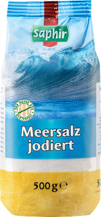 Meersalz, jodiert, 500 g