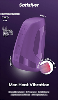 Satisfyer Men Heat Vibration Battery Series - Masturbator wärmend, 1 St