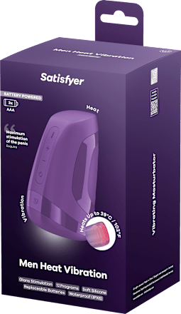 Satisfyer Men Heat Vibration Battery Series - Masturbator wärmend, 1 St