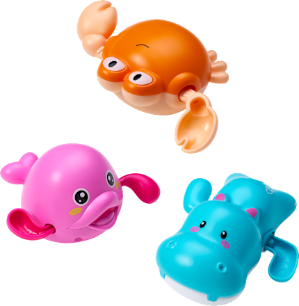 Badspeelgoed waterpret peddeldier, 1 stuk