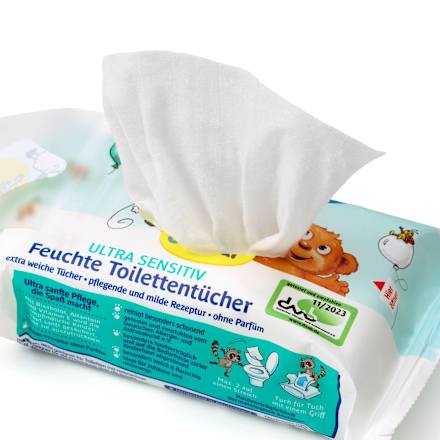Feuchte Toilettentücher ultra sensitiv, Reisegröße, 20 St