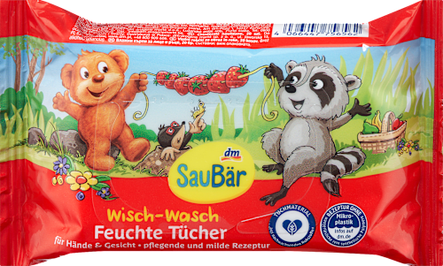 Feuchttücher Wisch-Wasch-Tücher, Reisegröße, 20 St