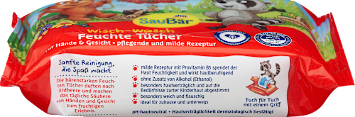 Feuchttücher Wisch-Wasch-Tücher, Reisegröße, 20 St